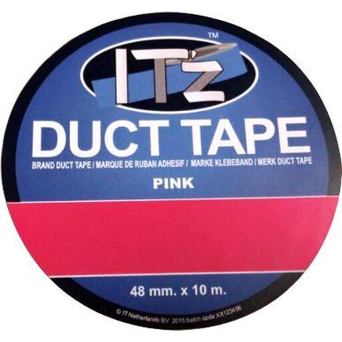 Birotica & Papetarie - Banda adeziva Itz Duct Tape, 10 m x 4.8 cm, Pink