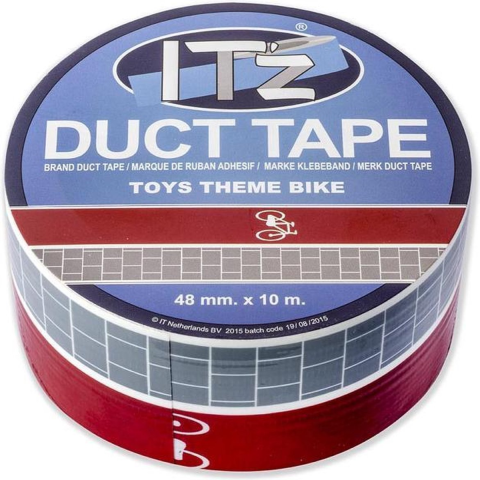 Birotica & Papetarie - Banda adeziva Itz Duct Tape, 10 m x 4.8 cm, Toys Theme Bike