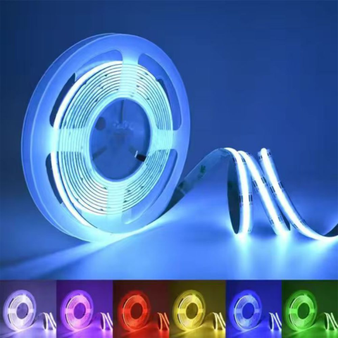 Spoturi - BANDA LED COB 15W/m RGB 5m/Rola, Spin SPN6819R, 1 buc