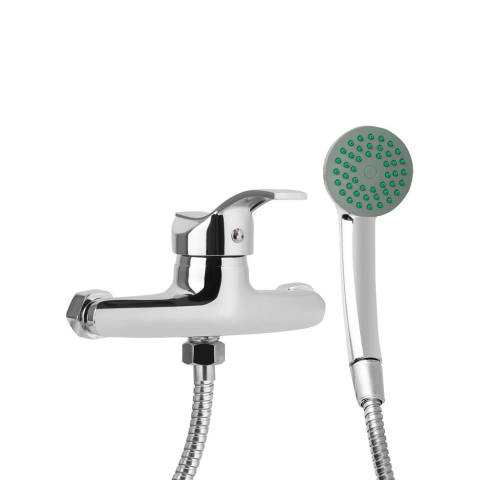Sanitare - Baterie baie pentru dus Sanitec SN0009, monocomanda + accesorii