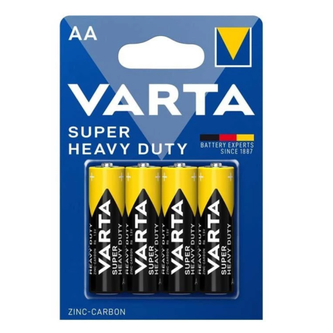 Casa, Gradina & Bricolaj - Baterii Varta Super Heavy Duty, AA 1.5V, Zinc Carbon, set 4 bucati