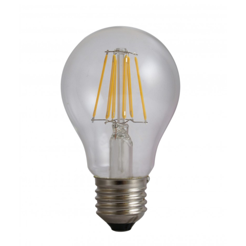 Becuri - Bec Filament E27, model A60, 6W=60W, 6500K, lumina rece, Spin SPN6616, 1 buc