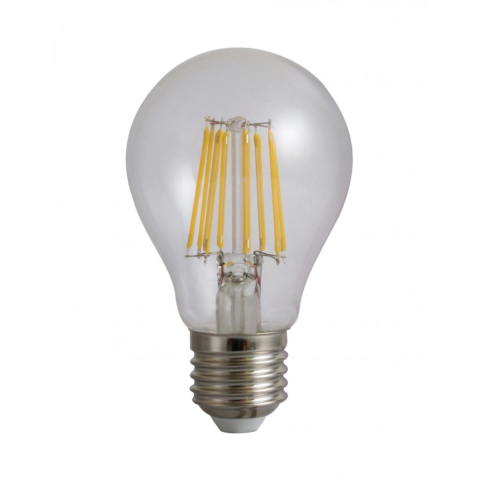 Casa, Gradina & Bricolaj - Bec Filament E27, model A60, 8W=75W, 3000K, lumina calda, Spin SPN6617, 1 buc