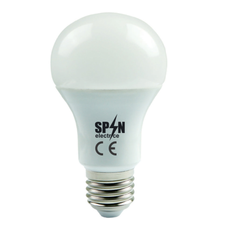Becuri - Bec Led E27, model glob A60, 10W=85W, 2700K, lumina calda, 1100Lm, Spin SPN6407, 1 buc