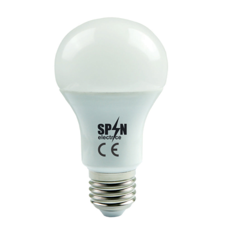 Becuri - BEC LED E27/6W/220V/6400K/660Lm A60,lumina rece, Spin SPN6403, 1 buc