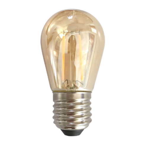 Casa, Gradina & Bricolaj - Bec LED Filament Amber E27/2W/200LM/2500K ST45, Spin SPN6641, 1 buc
