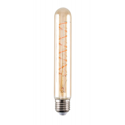 Casa, Gradina & Bricolaj - Bec LED Filament Amber E27/4W/480LM/2500K T30x185, Spin SPN6654, 1 buc