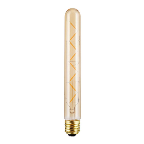 Casa, Gradina & Bricolaj - Bec LED Filament Amber E27/8W/800LM/2500K T30x300, Spin SPN6657, 1 buc