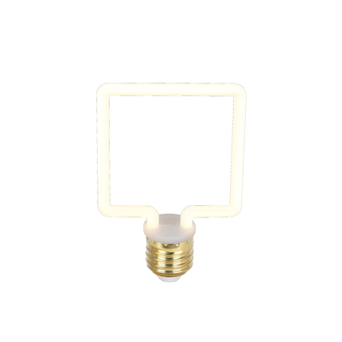 Casa, Gradina & Bricolaj - Bec LED Neon Patrat 4W/2200K/360lm, Spin SPN6671F, 1 buc