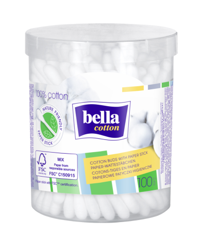 Produse demachiere si curatare - Betisoare igienice Bella Cotton, 100 buc