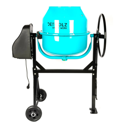 Utilaje si materiale de constructii - Betoniera Detoolz 140L, 850W, cu roti si coroana de fonta