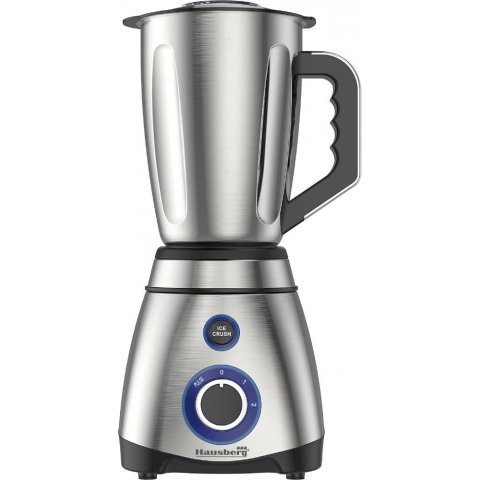 Electrocasnice & Climatizare - Blender cu rasnita Hausberg HB-7763, 600 W, recipient din inox 1.5 L, doua viteze cu pulsatii