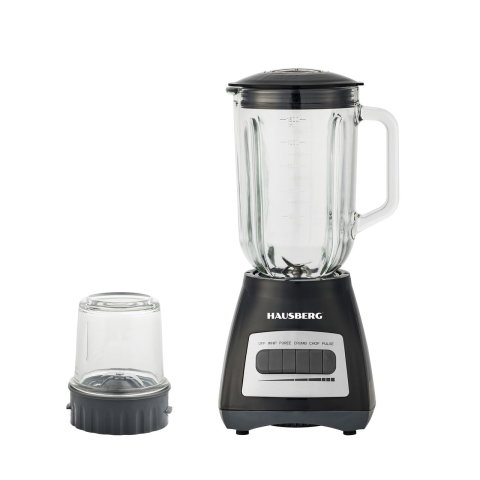 Electrocasnice & Climatizare - Blender cu rasnita Hausberg HB-7772NG, 400-500 W, capacitate 1.5L, Bol din Sticla