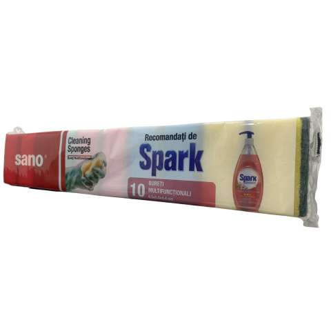 Curatenie & Intretinere - Bureti multicolori Sano, 10 buc