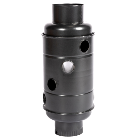 Casa, Gradina & Bricolaj - Burlan recuperator caldura, rotund, 120 mm, Gri mat