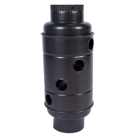 Casa, Gradina & Bricolaj - Burlan recuperator caldura, rotund, 130 mm, Gri mat