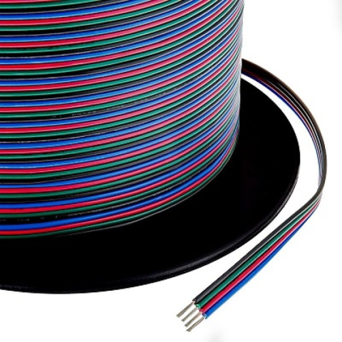Casa, Gradina & Bricolaj - Cablu banda LED RGB DeLight DL66520Z, 4 fire, rola 100m, 1 buc