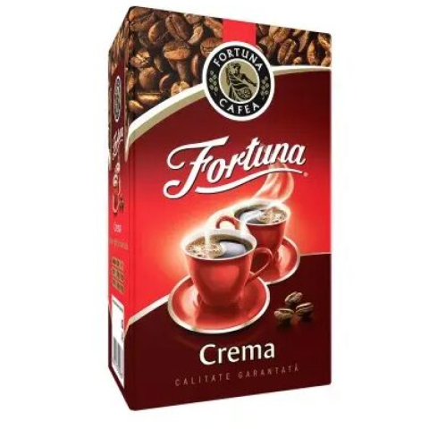 Ceai si Cafea - Cafea macinata in vid Fortuna Crema, 500 g