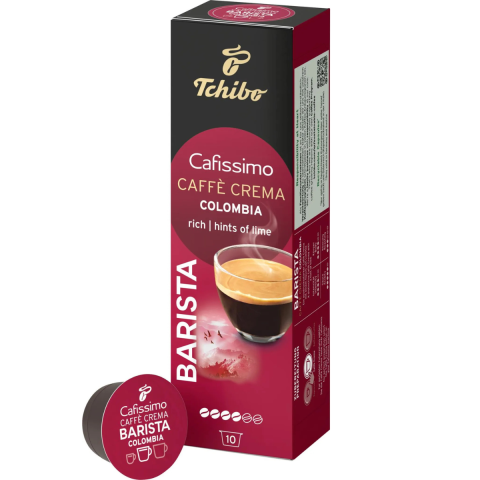 Ceai si Cafea - Cafea Tchibo Cafissimo Barista Caffe Crema Colombia, 10 capsule, 78 g