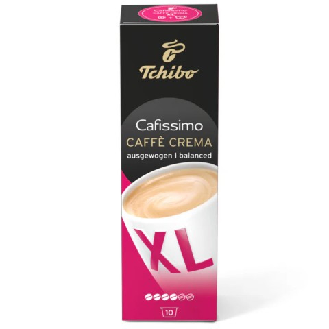 Ceai si Cafea - Cafea Tchibo CAFISSIMO Caffe CREMA XL, 10 capsule, 85 g