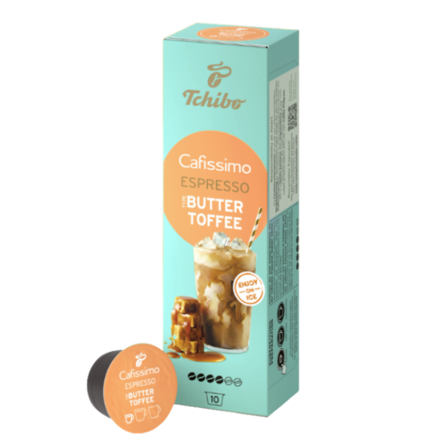 Ceai si Cafea - Cafea Tchibo Cafissimo Espresso Buttertoffee, 10 capsule