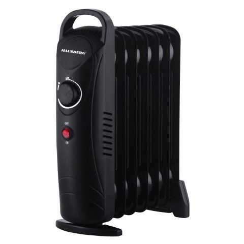 Electrocasnice & Climatizare - Calorifer electric cu ulei Hausberg HB-8940, o treapta de incalzire, 800-1000 W, 7 elementi, termostat reglabil