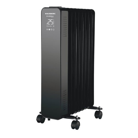Electrocasnice & Climatizare - Calorifer electric Digital cu Telecomanda Hausberg HB-8950NG, 2000 W, 9 elementi, 3 setari, Termostat electronic
