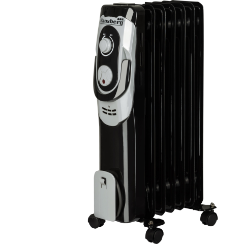 Electrocasnice & Climatizare - Calorifer electric Hausberg HB-8900NG, 1500 W, 7 elementi, 3 nivele de putere, termostat reglabil