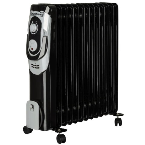 Electrocasnice & Climatizare - Calorifer electric Hausberg HB-8930NG, 2500 W, 13 elementi, 3 nivele de putere, termostat reglabil