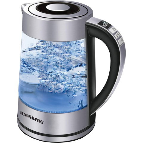 Electrocasnice & Climatizare - Cana fierbator din sticla cu afisaj digital Hausberg HB-3625, 1500-1800 W