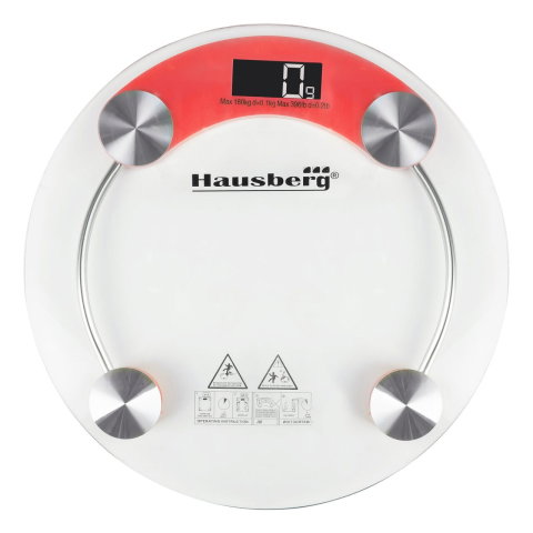 Ingrijire Personala & Cosmetice - Cantar corporal Hausberg HB-6000RS, display LCD, inchidere automata, indicator baterie, 180 kg