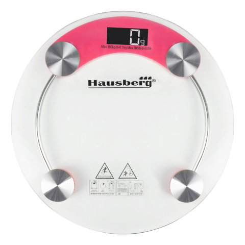 Ingrijire Personala & Cosmetice - Cantar corporal Hausberg HB-6000RZ, display LCD, inchidere automata, indicator baterie, 180 kg