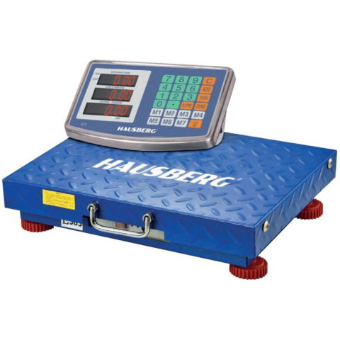 Birotica & Papetarie - Cantar electronic wireless Hausberg HB-6067 cu platforma 150Kg, ecran dublu