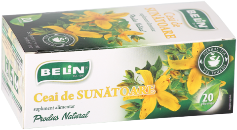Ceai si Cafea - Ceai de sunatoare Belin, 20 plicuri, 36gr