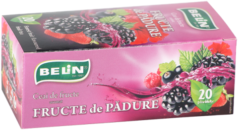 Ceai si Cafea - Ceai fructe de padure Belin, 20 plicuri, 40 gr