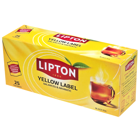 Ceai - Ceai Lipton Yellow Label , Lipton, 25 plicuri/cutie, 50 g