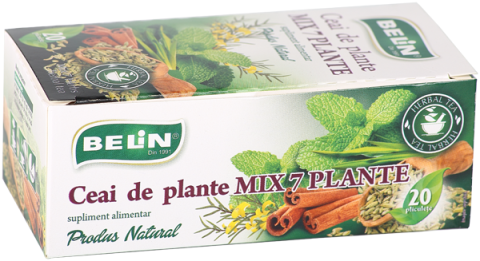 Ceai si Cafea - Ceai Mix 7 plante Belin, 20 plicuri, 36 gr
