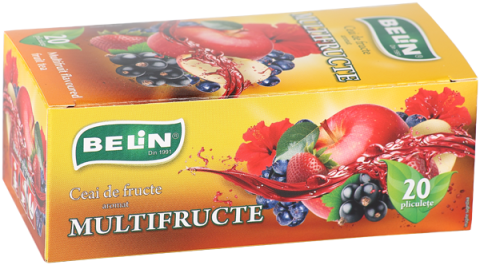 Ceai si Cafea - Ceai multifructe Belin, 20 plicuri, 40 gr