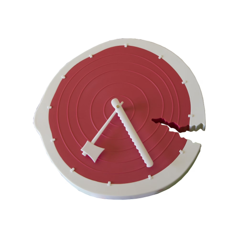 Casa, Gradina & Bricolaj - Ceas de perete trunchi copac, Techno Line, Roz