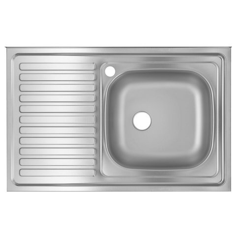 Sanitare - Chiuveta bucatarie Freddo SN8001D, dimensiune 80x50 cm, cuva pe dreapta, inox