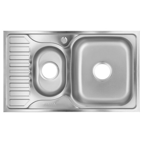 Sanitare - Chiuveta bucatarie Freddo SN9023D, 2 cuve, pentru blat 78x49 cm, cuva dreapta, Inox
