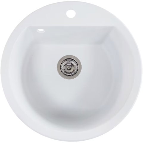 Sanitare - Chiuveta bucatarie Hausberg Adina HBC-9700, cuva rotunda, 51 cm