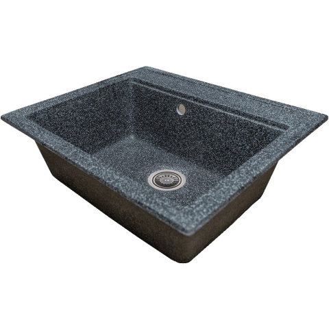 Sanitare - Chiuveta bucatarie Sanitec Vena SN9034NG, granit-compozit, 1 cuva dreptunghiulara, 60x50 cm