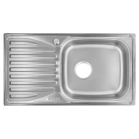 Sanitare - Chiuveta inox Freddo SN9019D, pentru blat, finisaj satinat, cuva dreapta, 43.5x76 cm