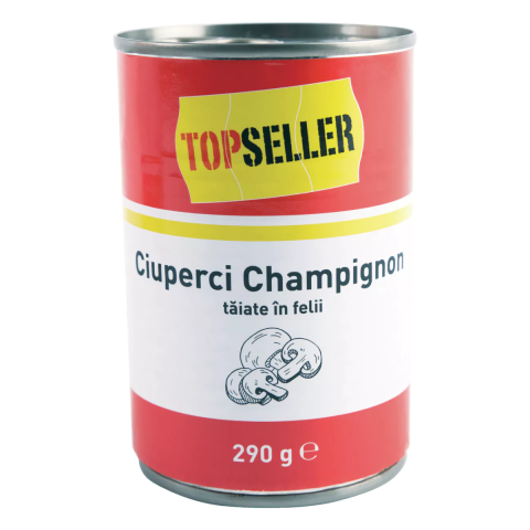 Conserve - Ciuperci Champignion Topseller Taiate Felii, 290 g