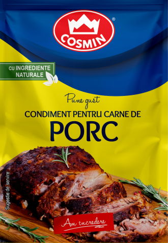 Condimente & Mixuri - CONDIMENT PENTRU FRIPTURA DE PORC COSMIN, 20 GR/ PLIC