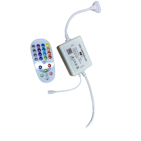 Casa, Gradina & Bricolaj - Controler IR+wi-fi Neon Flex Rgb Pt 8x16mm 230v 720w 12mm, Delight DL66710K, 1 buc