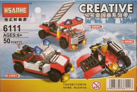 Jocuri - Creative set lego masina de pompieri 3 in 1
