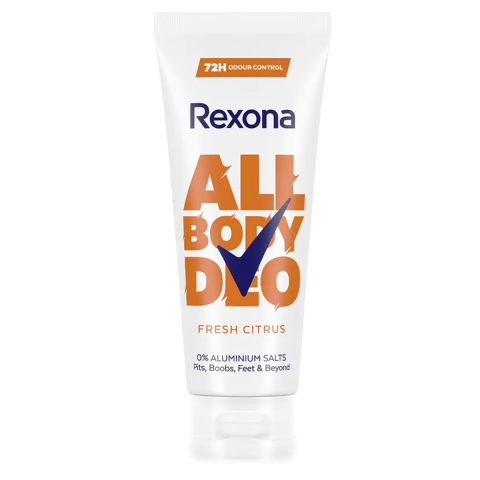 Ingrijire Personala & Cosmetice - Crema deodorant pentru corp Rexona All Body Deo Fresh Citrus , 72 h, 75 ml