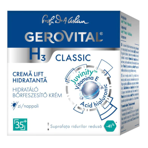 Ingrijire Ten - Crema Gerovital H3 Classic 35+, lift hidratanta de zi, 50 ml